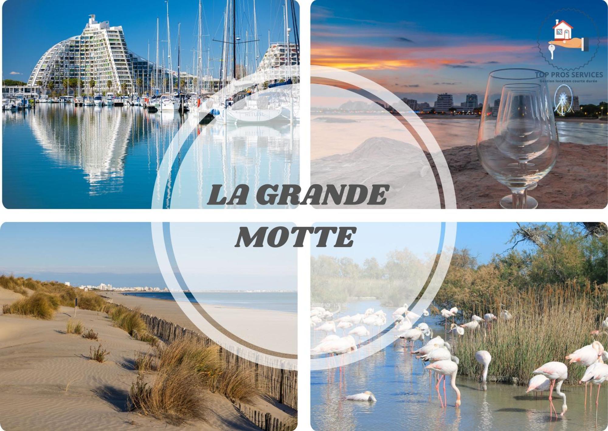 Le Sunrise Vue Mer Acces Plage- Spacieux-2 Terrasses-Wifi - Confort -Top Pros Servicesconciergerielagrandemotte Ла-Гранд-Мот Экстерьер фото
